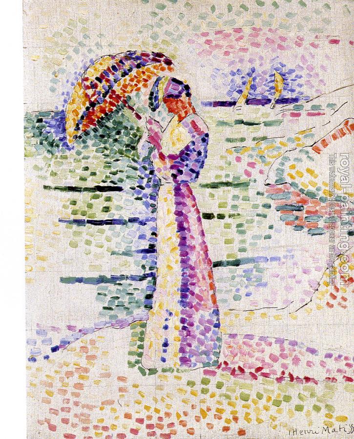 Henri Emile Benoit Matisse : figure with parasol